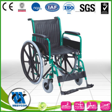 BDWC108 silla de ruedas de acero cromado